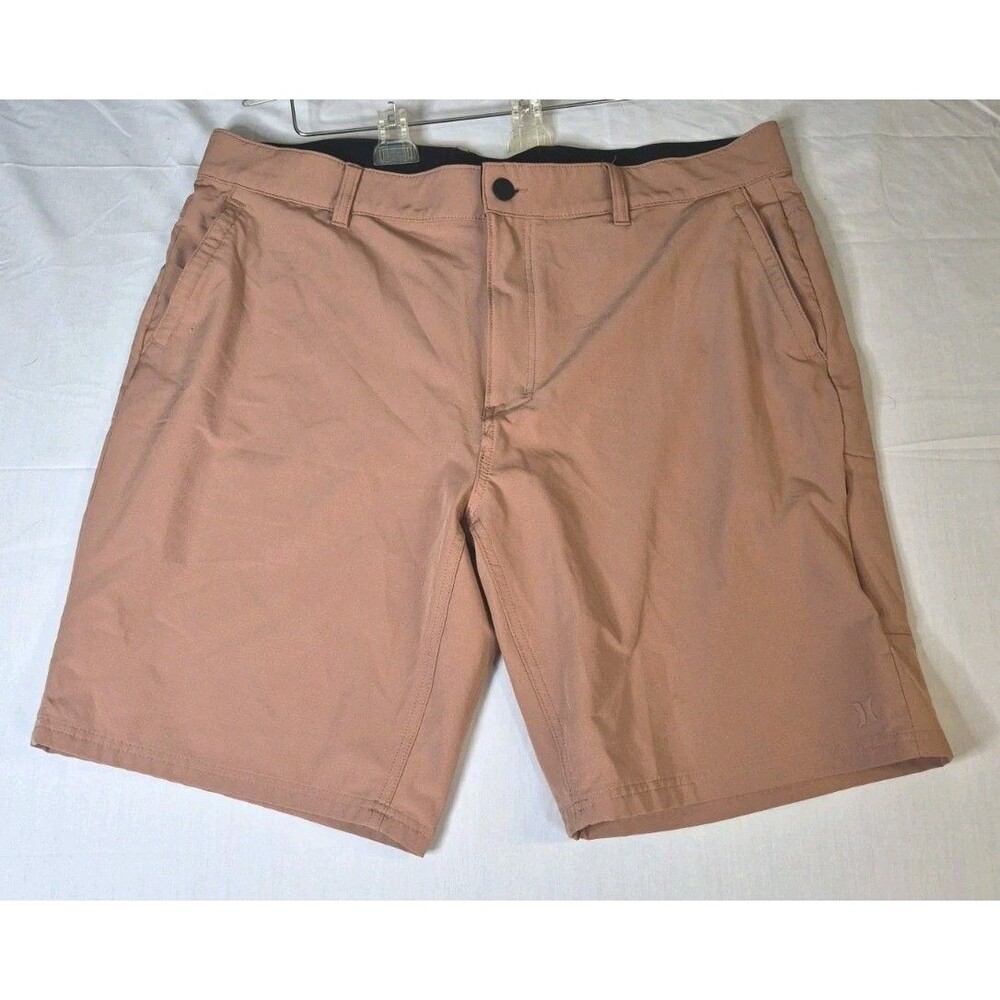 Hurley Golf Shorts Mens Size 38 Salmon Pink Performance Stretch Lightweight